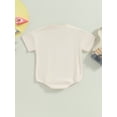 thumbnail image 4 of Bagilaanoe Newborn Baby Girl Boy Rompers Letter Print Short Sleeve Bodysuits 6M 12M 18M 24M Infant Casual One Piece Short Jumpsuit, 4 of 9