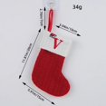 thumbnail image 1 of Calcetines de punto de Feliz Navidad, alfabeto, árbol de Navidad, colgante, decoración de fiesta en casa, regalos, 2023, 1 of 4