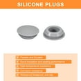 thumbnail image 4 of 16 Pack Silicone Hole Plug, Black Rubber Round Hole Plugs Fit for Bottle Pipes 14.5-15.5mm Inner Diameter, 4 of 6