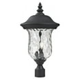 thumbnail image 2 of 2 Light Outdoor Post Mount Lantern In Seaside Style 10 Inches Wide By 21 Inches High Z-Lite 533Phm-Bk, 2 of 2