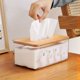 thumbnail image 3 of Caja de pañuelos de oso transparente para el hogar, sencilla, para sala de estar, dormitorio, escritorio, almacenamiento de pañuelos, caja de servilletas multifuncional para coche, 3 of 5