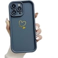 thumbnail image 6 of for iPhone Case,Cute Simple Love Heart Pattern Camera Lens Protection Soft Shockproof Phone Case (Green,iPhone 13 Pro Max), 6 of 6