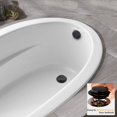 thumbnail image 3 of Tapón de desagüe de baño Artiwell universal con punta en punta, negro mate, 3 of 7