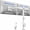 White, variant on VIVO Black Dual Monitor Desk Mount Adjustable Stand, Fits Screens up to 30"