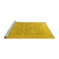 thumbnail image 2 of Ahgly Company Machine Washable Indoor Square Oriental Yellow Traditional Area Rugs, 3' Square, 2 of 4