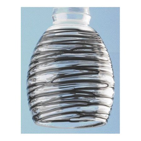 - Westinghouse Lighting Clear Ceiling Fan Light Shade with Black Rope (Set of 4)