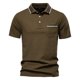 thumbnail image 4 of Camisa de manga corta entallada para hombre: con cuello, poliéster, primavera/verano, pantalones/pantalones cortos a juego, tallas S-XXL (busto 104-123 cm), 4 of 5