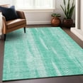 thumbnail image 6 of Addison Rugs Mayfield Washable Transitional Stripes Aqua Rectangle Rug, 8' x 10', 6 of 6
