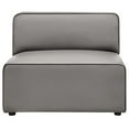 thumbnail image 5 of Modway Mingle Vegan Leather Armless Chair in Gray, 5 of 8