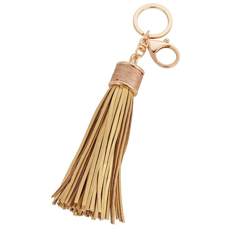 Bags Tassel KeyChain Hanging Pendant PU Leather Tassels Car KeyRing  Ornaments ~