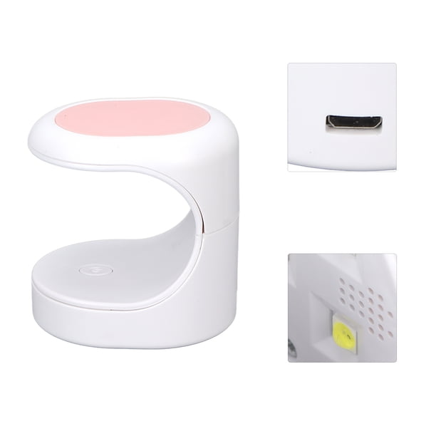 Lámpara de Clavo de LED de 16W mini uv Seco de gel de Unas de Secado rápido para una sola uña rosa