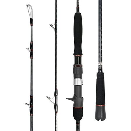BLUEWING Casting Rods Fishing Rod 1 Piece Fishing Pole with SIC K-series Guides and Stainless Steel Frame for Inshore Fishing Bottom Fishing Jigging Offshore Fishing 5 6