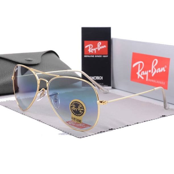 Lentes de vidrio de alta calidad, óptica vintage clásica, hombres y mujeres, gafas de sol, protección UV400 estilo aviador Gao Jiahui unisex