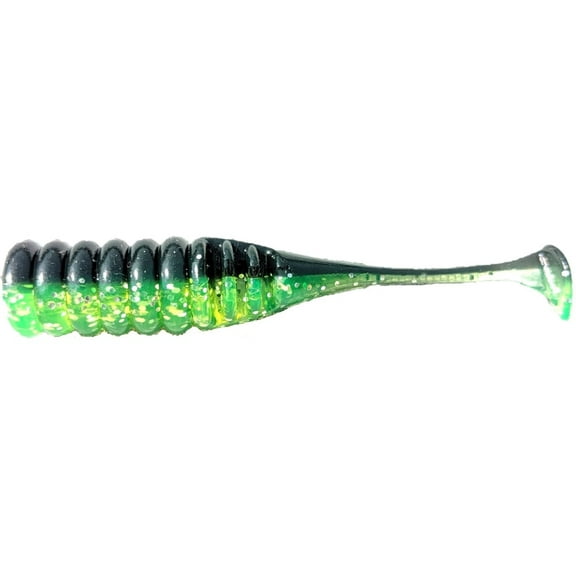 Jenko Fishing Big T Tickle Fry Swimbait 2" Midnight Chartreuse