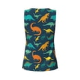 thumbnail image 3 of Rocae Colorful Dinosaur for Women's Workout Tank Top Lightweight Sleeveless Fit Tops- Moisture-Wicking, BreathableX-Large, 3 of 9