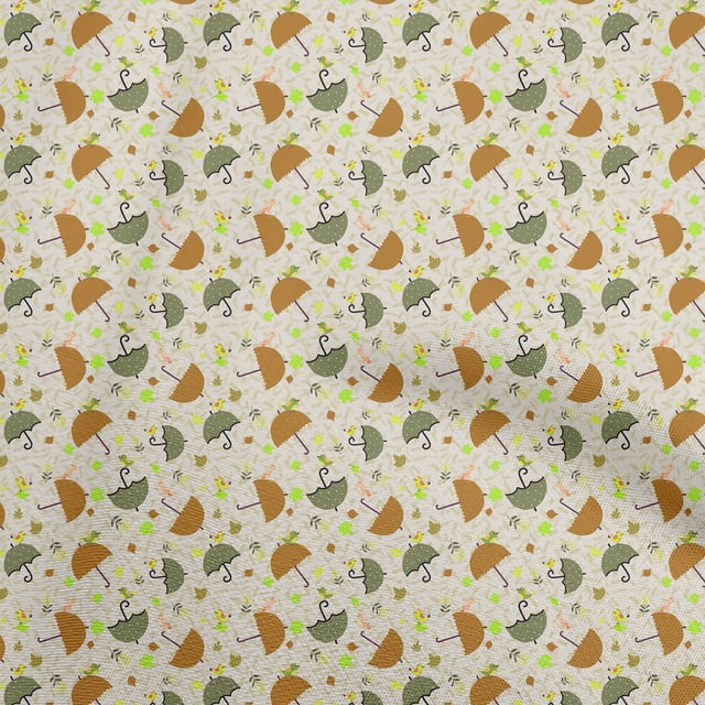 oneOone Tissu Jersey Coton Beige Matériel de Robe d'Automne Tissu Imprimé Tissu au Mètre 58 Pouces de Large