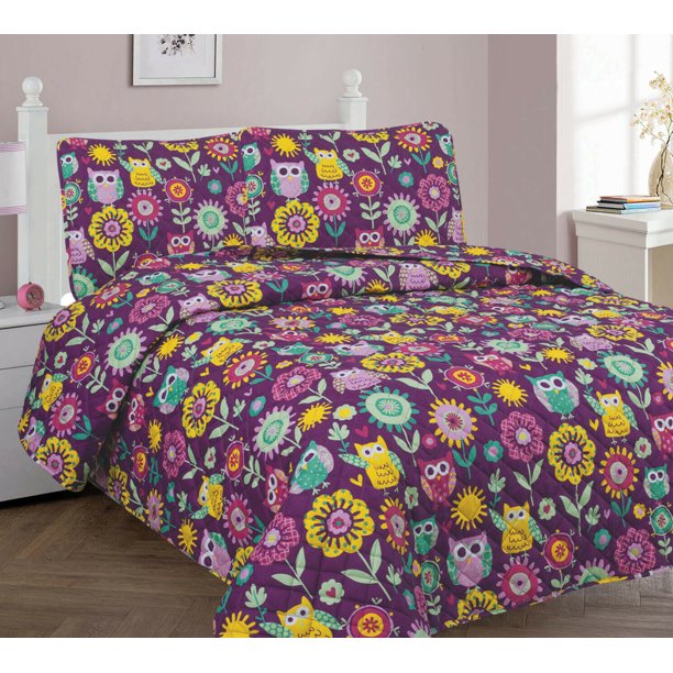 3 Pc Full Owl Old Bed Cover Bedspread Coverlet Quilt Set For Kids And Teens Com - Owl Full Bedding Set 3 Pc Full Owl Old Bed Cover Bedspread Coverlet Quilt Set For Kids And Teens Com - Owl Full Bedding Set