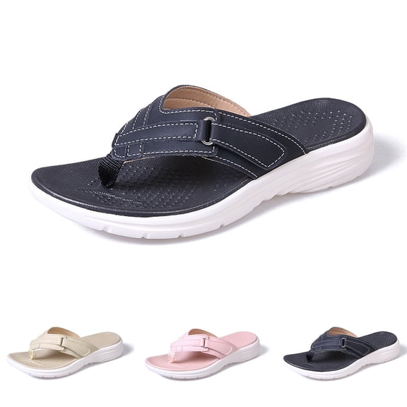 CAIXIA Flip Flops with Arch Support for Women and Mens - Orthopedic Flip Flops for Women, EVA Thong Sandals for Walk & Beach
