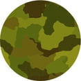 thumbnail image 1 of Ahgly Company Machine Washable Indoor Round Transitional Chocolate Brown Area Rugs, 7' Round, 1 of 7