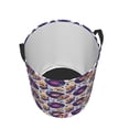 thumbnail image 2 of KLL record rock Skull star Waterproof Foldable Laundry Hamper Bucket with Handles for Storage Bin,Kids Room,Home Organizer (Small ), 2 of 7