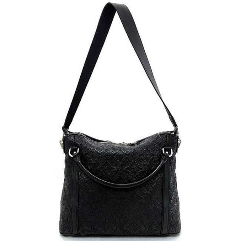 Pre-Owned Louis Vuitton Bag Ixia PM Black Silver Noir Monogram 