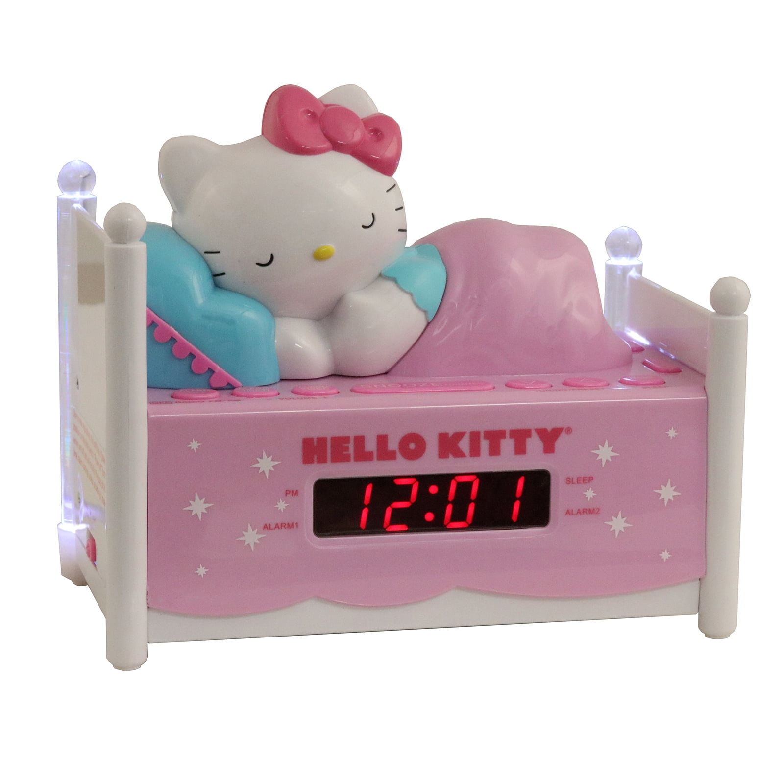 Hello Kitty Sleeping Kitty Alarm Clock Radio with Night Light