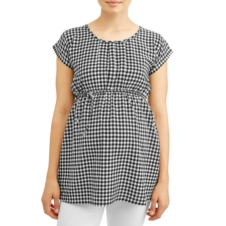 - Maternity Gingham Top - Available in Plus Sizes