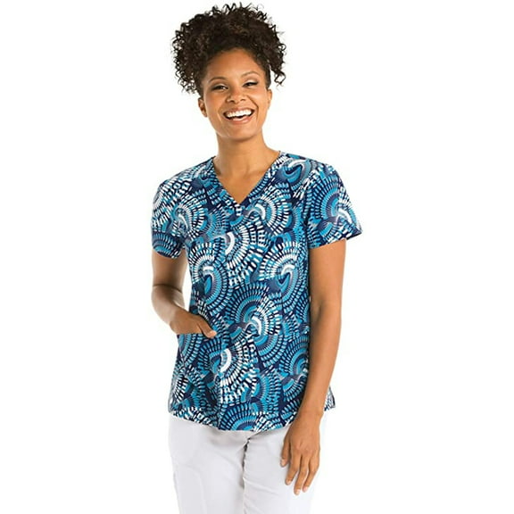 Grey's Anatomy Print V-Neck Top, Tonic Twist, Small