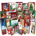 thumbnail image 1 of Bolsas de papel para regalo de Navidad, divertidas, 24 unidades, con etiquetas, 1 of 6