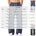 thumbnail image 3 of Kaemgyyd Big and Tall Men's Baggy Wide Leg Sweatpants Side Striped Pants with Drawstring Waist Trousers Streetwear Travel Clothes（Blue,4X-Large）, 3 of 7