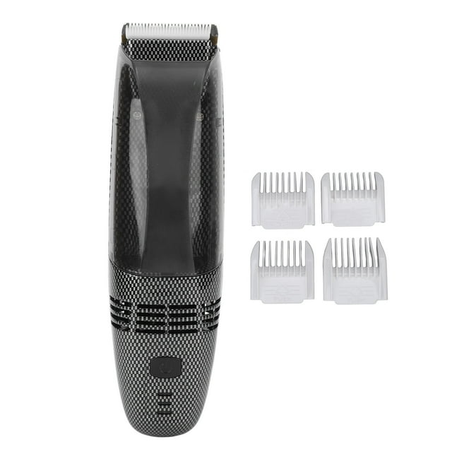Hair Trimmer, Automatic Hair Suction Dual Blades 4 Guide Combs Electric Hair Clipper For Home