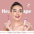 thumbnail image 3 of Paquete de 12 botellas rellenables de 6ml, color rosa, muestras, tubos de brillo labial, 3 of 5