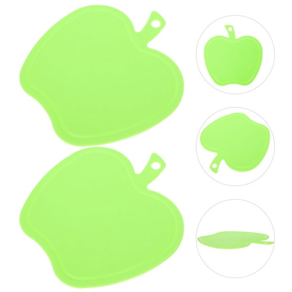 HONMEET Shape Kitchen Chopping Board Set, 2 Pieces, Green Cutting Boards for Food Prep