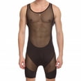 thumbnail image 4 of Ropa interior para hombre, chaleco moldeador, mono sexy, pijama moldeador de cuerpo de malla semitransparente para hombre, 4 of 5