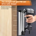thumbnail image 2 of GOXAWEE Pneumatic Brad Nailer with 2000-Piece F Nails, Corded Nail Gun for Upholstery and Woodworking Projects, 2 of 9