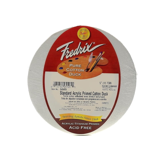 Fredrix Profile Cotton Canvas - 5", Round