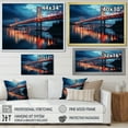 thumbnail image 4 of Designart "Sunrise View of Panoramic Bridge I" Extra Large Architecture Framed Wall Art - Traditional Red Bridges Bedroom Framed Canvas Wall Art, 4 of 6