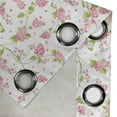 thumbnail image 4 of Ambesonne Shabby Flora Grommet Curtain, Nature Blossom Buds, 50" x 72", Pink White and Green, 4 of 6