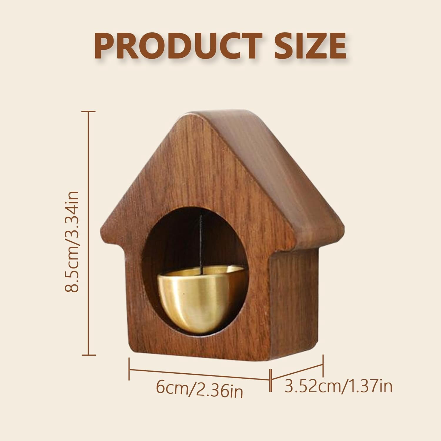 Shopkeepers Bell for Door Opening:Magnetically-Attached Doorbell Chime,Unique Ornaments and Hanging Decoration for Entry,Door Bells for Homes Business