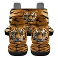 thumbnail image 6 of KUIFORTI Tiger Stripes Car Seat Covers Full Set, Automotive Seat Covers Accessories Breathable Front Car Seat Cover Pack of 4 Car Seat Protector Cushion Pad Mat Easy to Install, 6 of 7