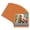 Basketball Texture, variant on Football Texture Picture Frame Mat for 26x26 Frames - Fits 21x21 Photos - 1 Mat