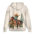 thumbnail image 6 of Yuyamidu Women's Sweatshirt Cowboys Sweatshirt Western Sweatshirts for Women Zip Up Hoodie Oversized Sweatshirts Long Sleeve Casual Drawstring Drop Shoulder Sweatshirts Jacket with Pocket 3XL, 6 of 8