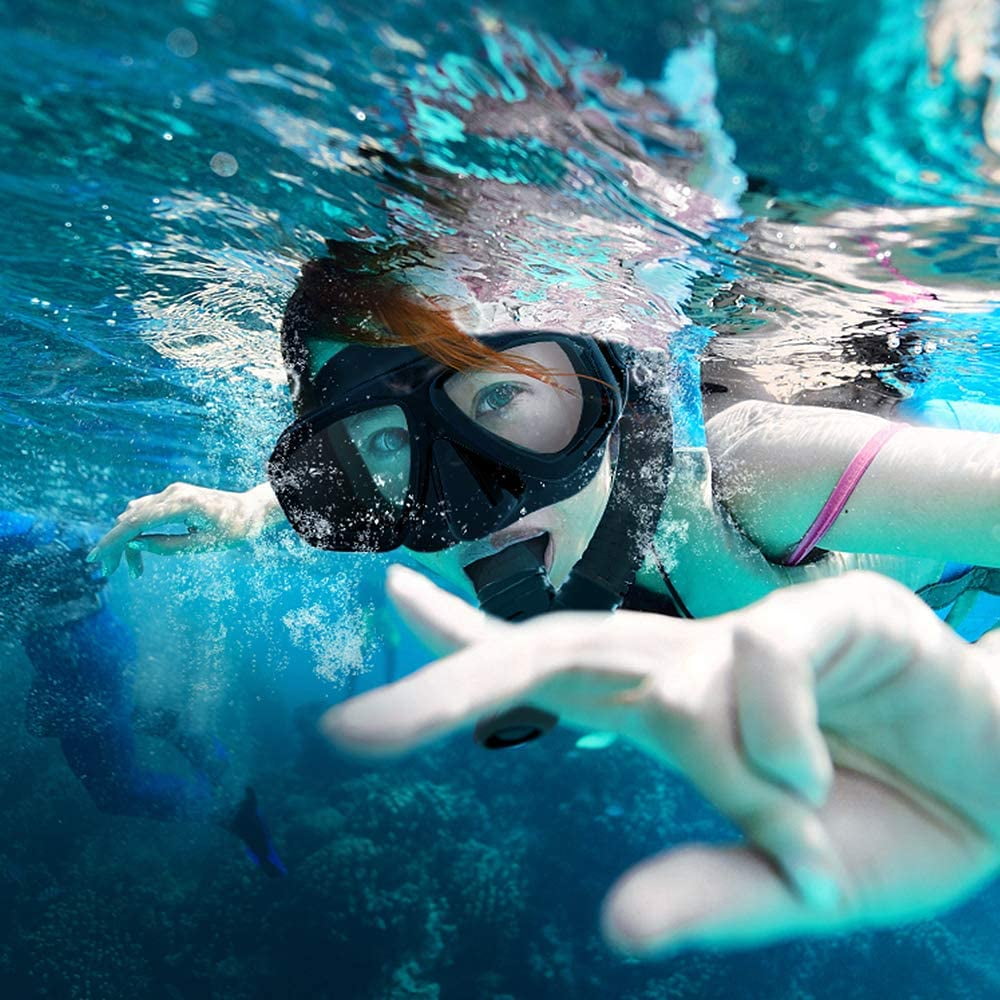 Snorkel Mask Low Volume No Fogging Snorkeling Scuba Dive Glasses Diving Tempered Glass Mask Goggles Walmart