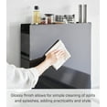 thumbnail image 6 of Yamazaki Home Two-Tier Sliding Drawer Seasoning Rack, Black, Steel, 6 of 8