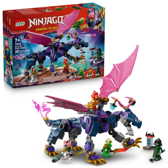 LEGO NINJAGO Rontu the Master Dragon Building Toy - Dragons Rising Model Building Kit for Boys & Girls, Ages 7  - Kids Toy W/ 4 Ninja Minifigures & Dragon Figurine - Gift Idea for Birthdays - 71842