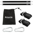 thumbnail image 2 of BUSATIA Tree Swing Strap Hanging Kit for Swing, Hammock Straps Hanging Kit Holds Up to 2204lb, 5' Tree Hanging Kits with 2 Heavy Duty Safety Lock Carabiner Hooks, 2 of 7