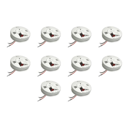 Kidde Firex AC Hardwired Combination Carbon Monoxide & Photoelectric Smoke Alarm KN-COPE-IC. 10 Pack.