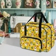thumbnail image 2 of ZIATUBLE Christmas Snowman Portable Cover Tote Bag Music Sewing Machine Carry Cases Stain Resistant Sewing Machine Organizer and Storage Compatible with Most Standard Sewing Machines, 2 of 7