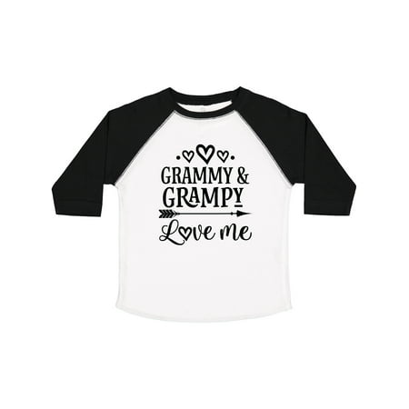 

Inktastic Grammy and Grampy Love Me Valentine Gift Toddler Boy or Toddler Girl T-Shirt
