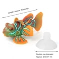 thumbnail image 4 of Safe Landscape Decoration Aquarium Simulation Frogfish, Silicone Simulation Frogfish, For Aquarium Green Orange, 4 of 8